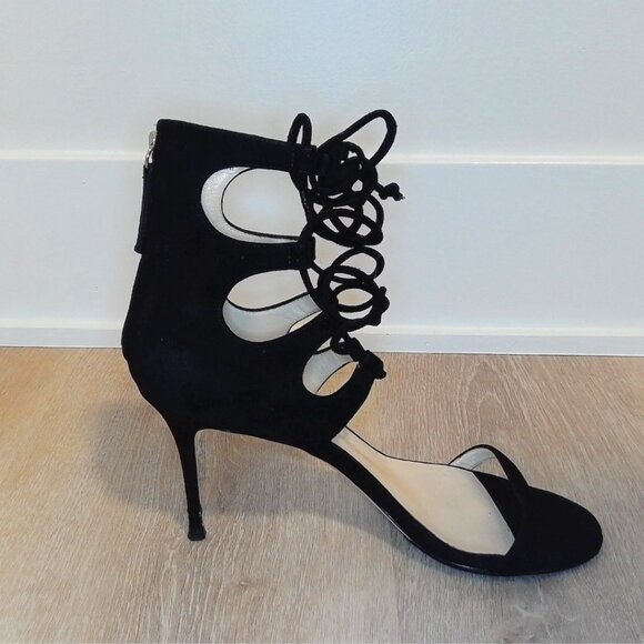 Giuseppe Zanotti Suede Lace-up Heels - Picture 1 of 6